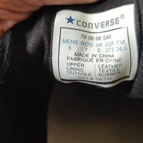 Converse Limited Edition Vintage Converse All Star Leather Low-Top Sneaker SZ 7 - Picture 6 of 11